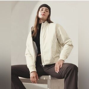 NWT-Athleta Women's Sateen Bomber Jacket.